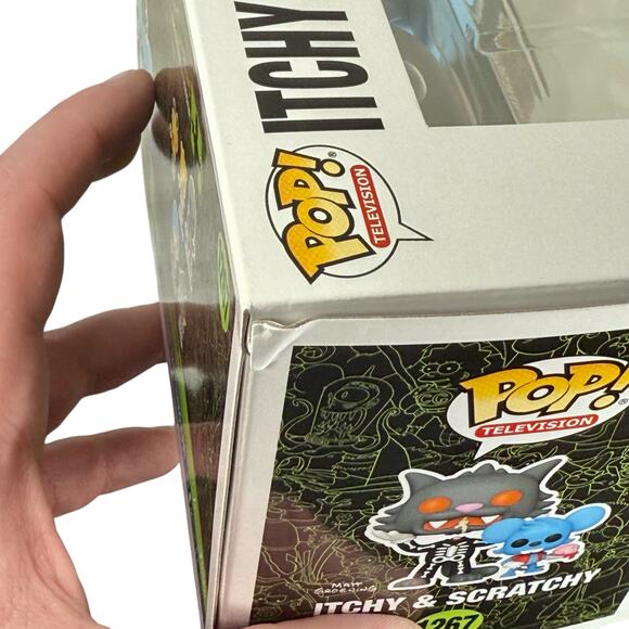 Funko Pop Unopened Itchy & Scratchy 1267 Simpsons Treehouse of Horror READ - Picture 6 of 7